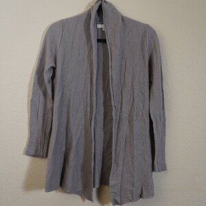 Vintage Benedetta B Grey Merino Wool Cashmere Cardigan S Minimalist drapey